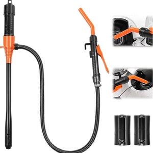 Black and Orange Fuel Transfer Pump